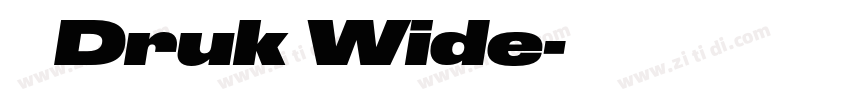 称 Druk Wide字体转换